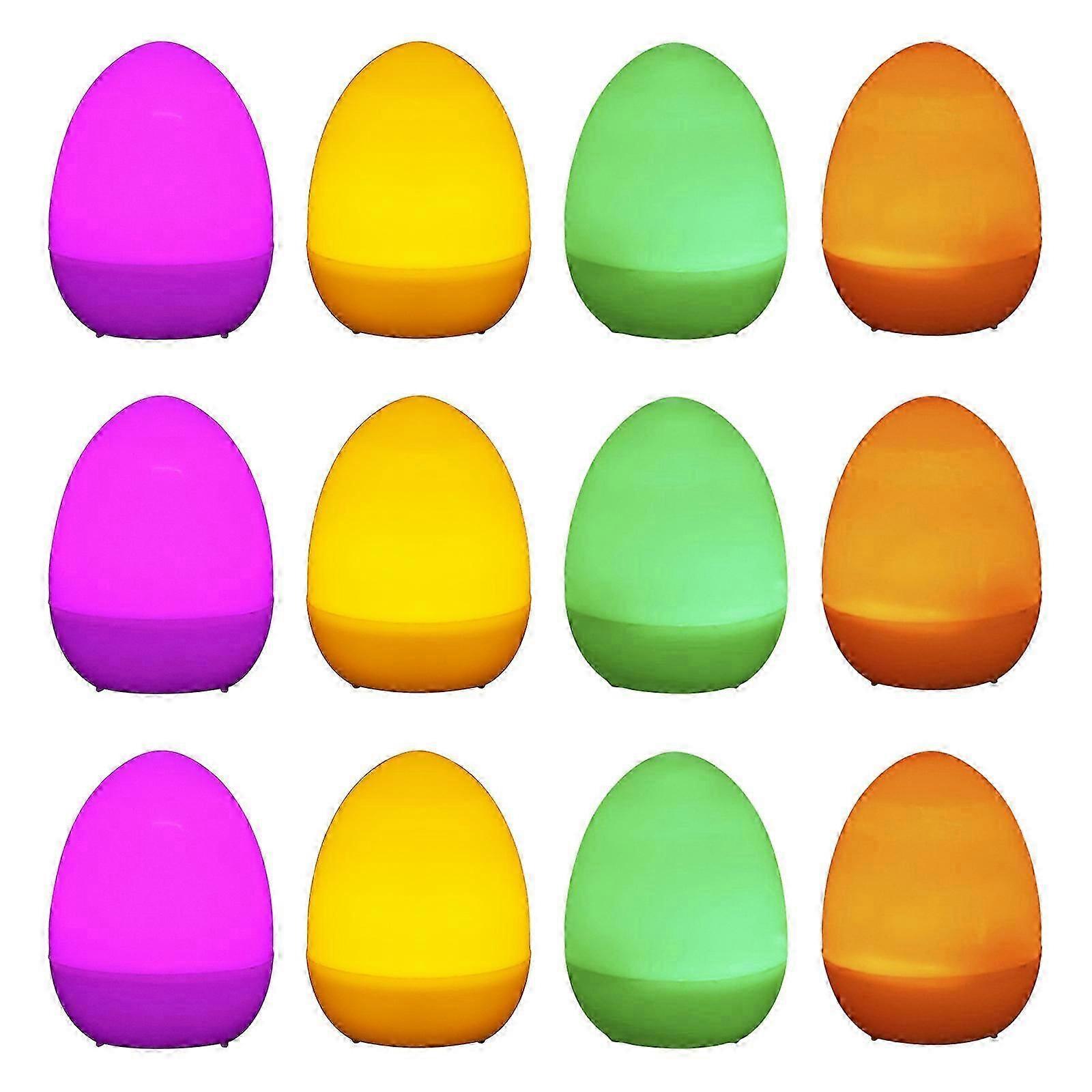 12 Easter Light Ornaments Easter Hanging Eggs Easter Tree Ornaments For Easter Decor 242823