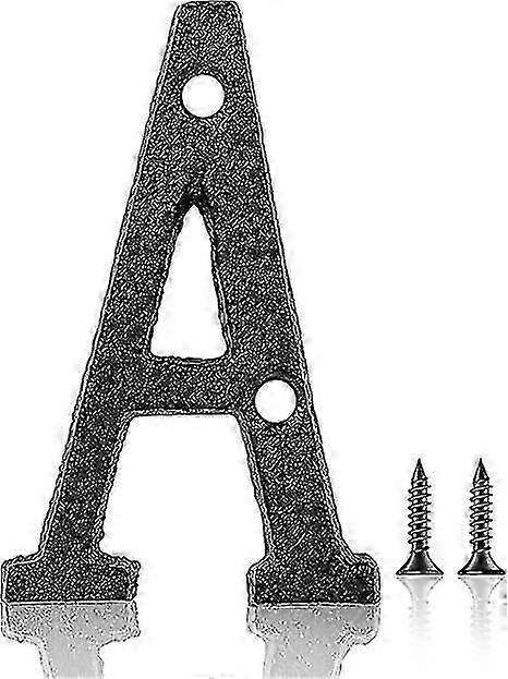 3 Inch Cast Iron House Numbers And Letters, Vintage Cast Iron Home Number Solid Metal Gate Mailbox Numbers, Matching Screws Included