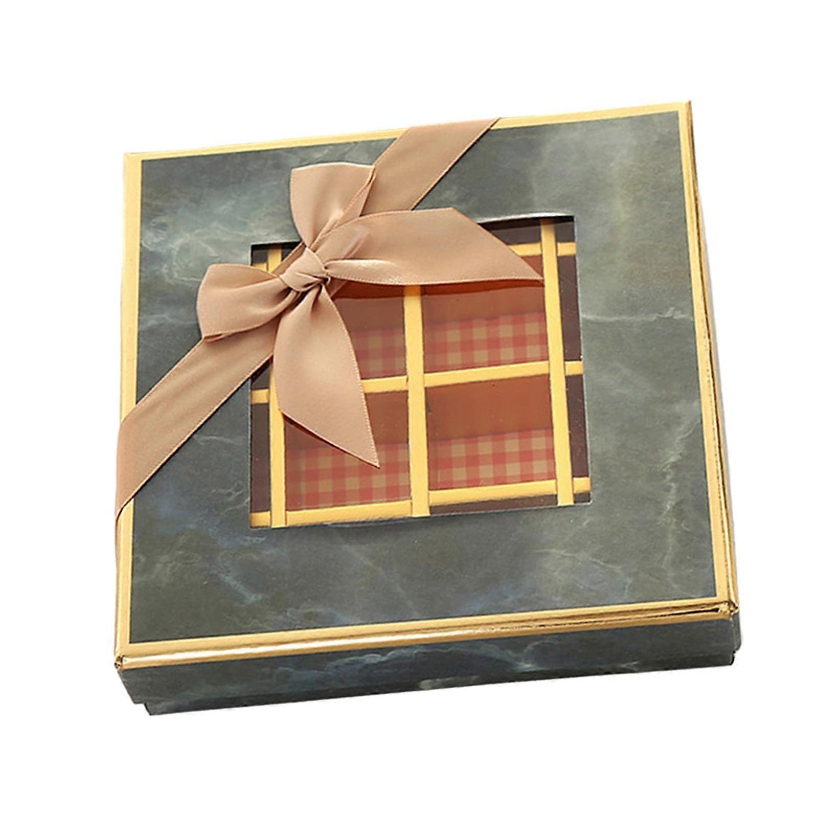 Chocolate Box Empty 9 Grids Gift Box Multipurpose Valentines Cookie Boxes Candy