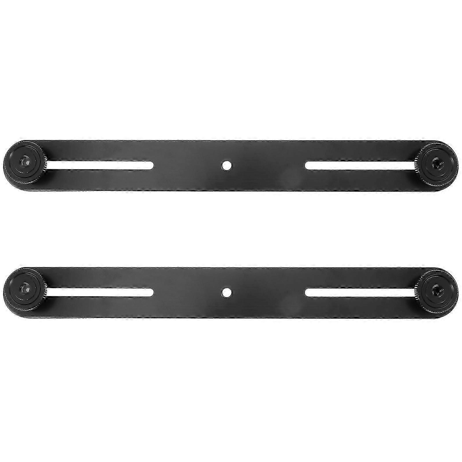 2PCS Adjustable Microphone Bar Double Mount Extension Bracket for Flash Light