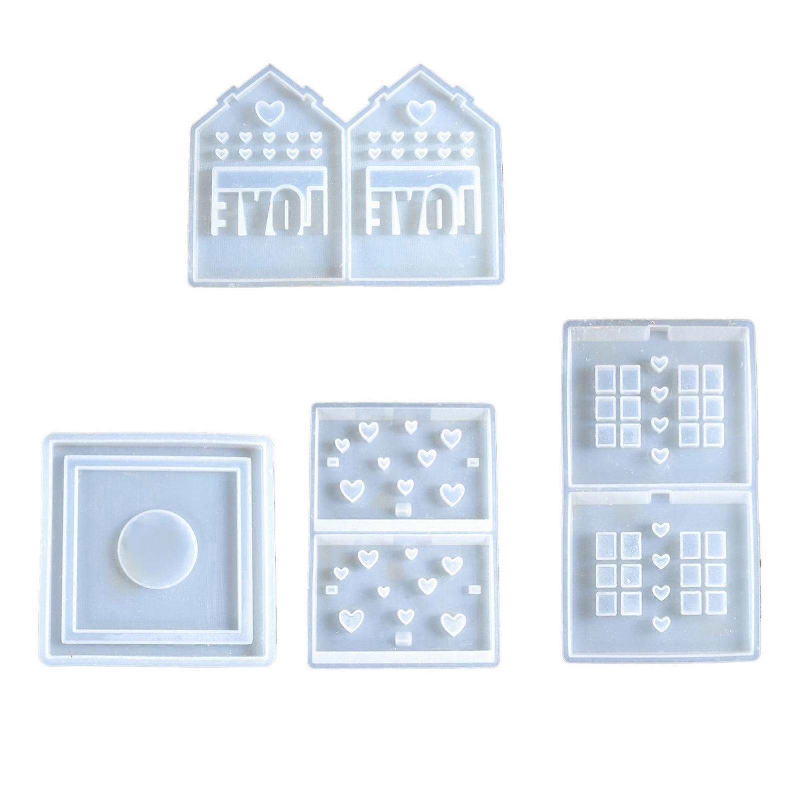 Multifunctional Heart House Silicone Mold Practical Silicone Mold For Creating Unique Heart House Candle And Night Lamp