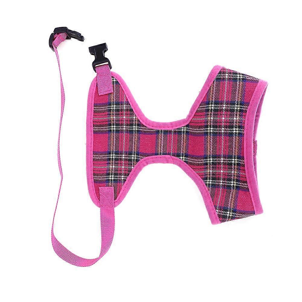 Adjustable Pet Dog Cat Plaid Mesh Harness Vest for Small to Medium Breeds – Soft, Comfortable, Durable, Breathable Material