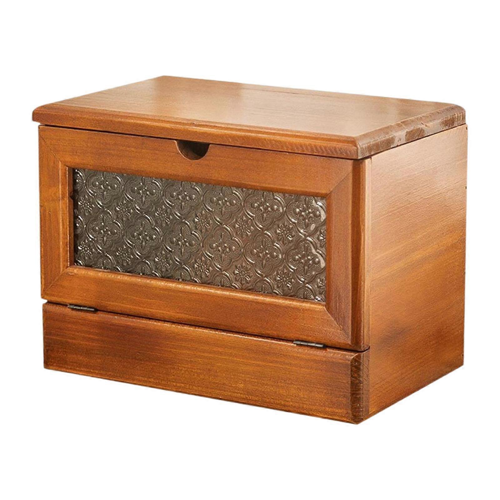 ドレッサーカレッジ寮の洗面化粧台のための木製メイクアップオーガナイザー化粧品の陳列ケース