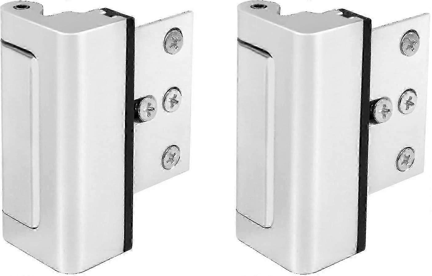 Security Door Lock, 2 Pack 3" Child Proof Door Reinforcement Lock Withstand 800