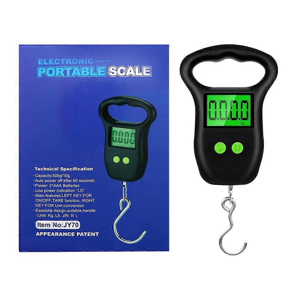 Portable Handheld Hanging Scale with Small Hook - Battery - Free for Convenient Weighing