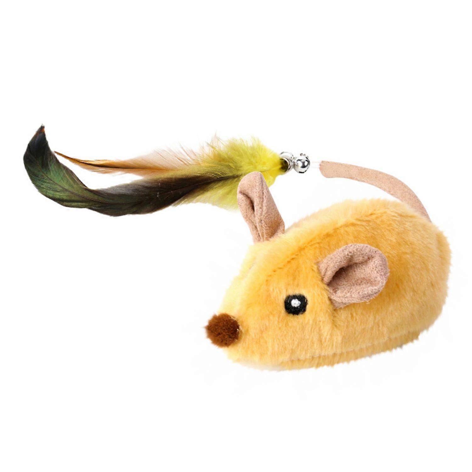 Electric Mouse Toy for Cats Interactive Plush Mouse with Remote Control Rechargeable Automatic