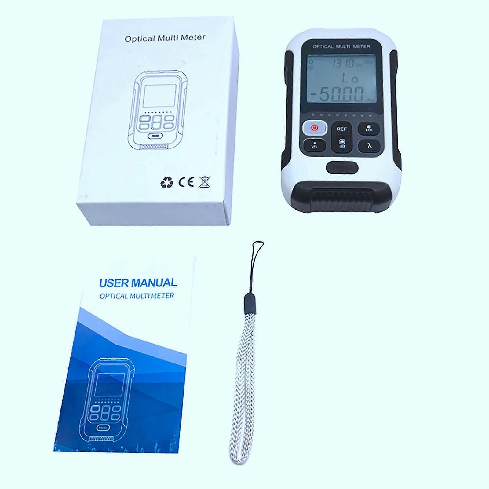 Multifunctional Optical Power Meter White High Accuracy Sensitive Fiber Tester for Communication Engineering
