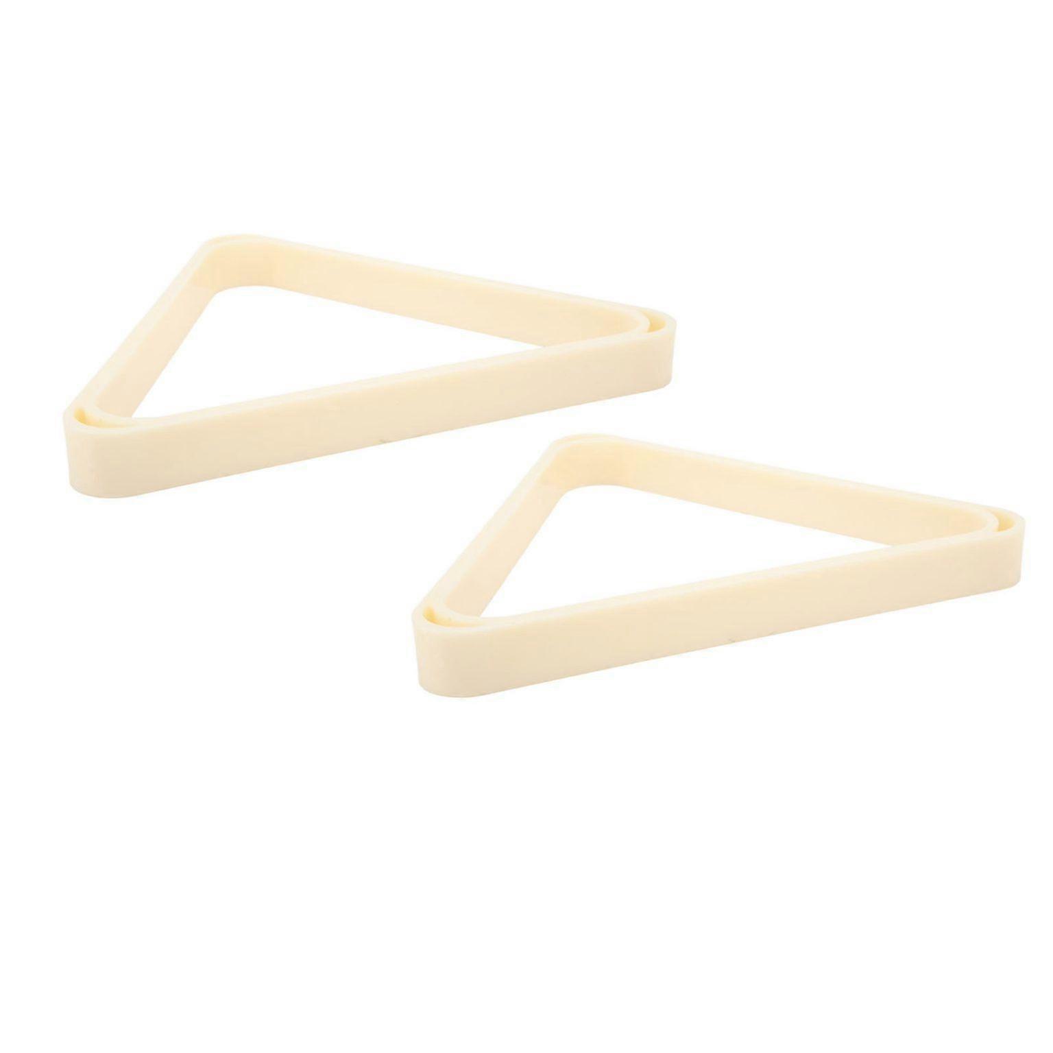 2-Piece Snooker Triangle Rack Set - Billiard Ball Frame for Perfectly Racked Games