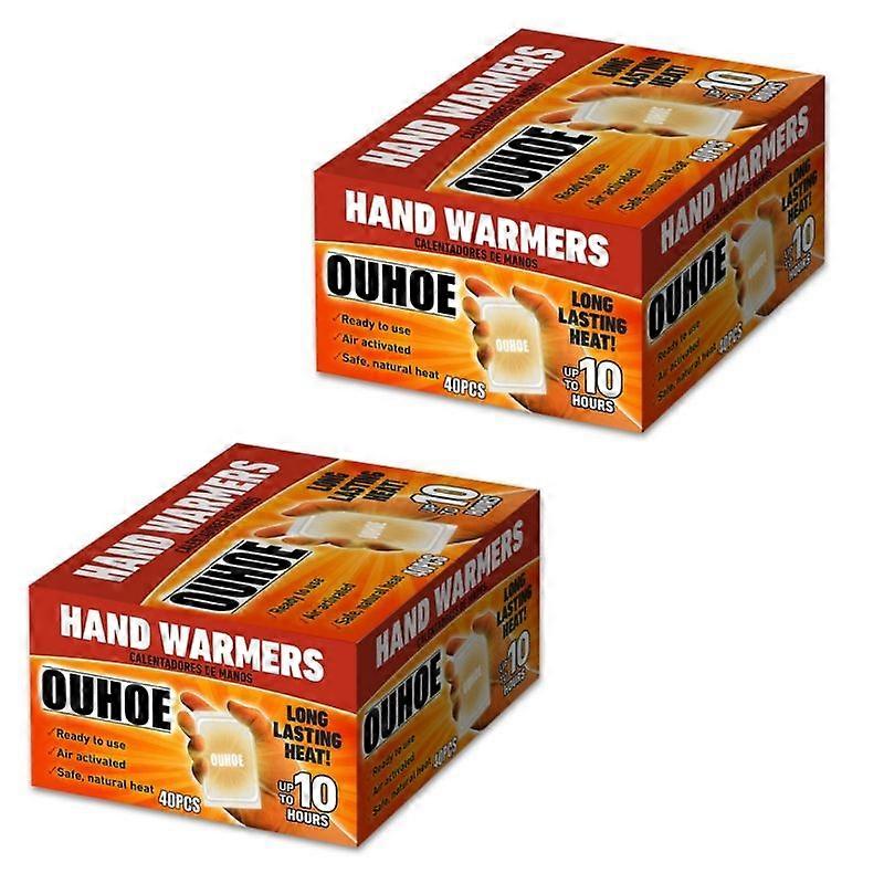 2X 10Pcs Disposable Body Feet Heating Paste Self-heating Cold-proof Hand Warmer