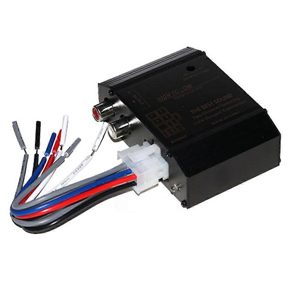 12V Car Audio Speaker High to Low Level Converter Adapter