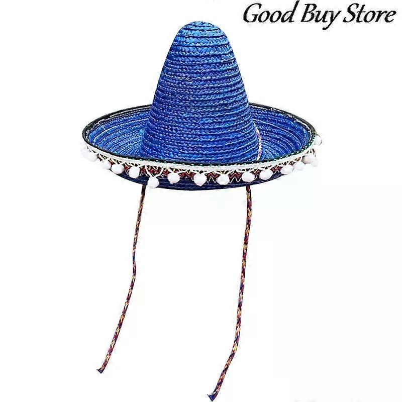 حفلة عطلة قبعة الرجل المكسيكي حافة واسعة قبعة رافيا قبعة الطفل البالغ القش الطبيعي بنما الصيف الرقص تأثيري Chapeau واقي الشمس قبعات الرجل
