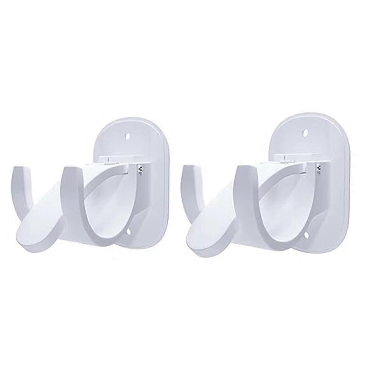 4PCS Curtain Rod Brackets No Drilling Curtain Rod Holders,A