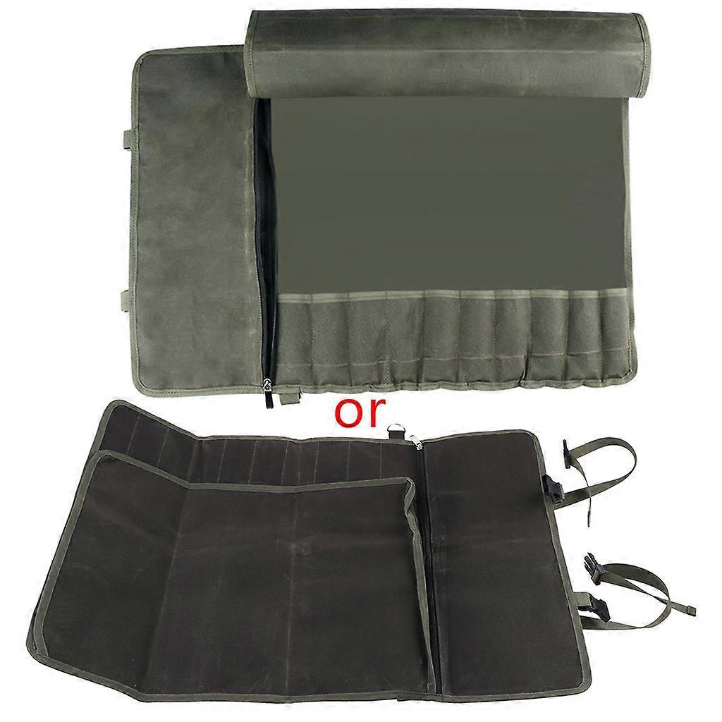 Green Storage Bag Camping Hammer Wind Rope Tools Organizers Canvas Material