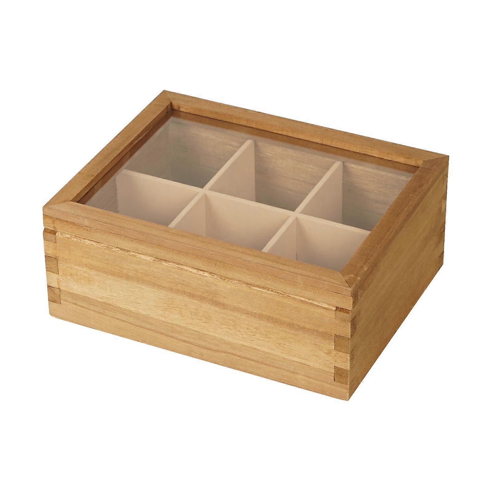 Multi-Functional Tea Bag Organizer For Box And Storage, Countertop Tray, Fits Standard Tea Bags, Compact Size