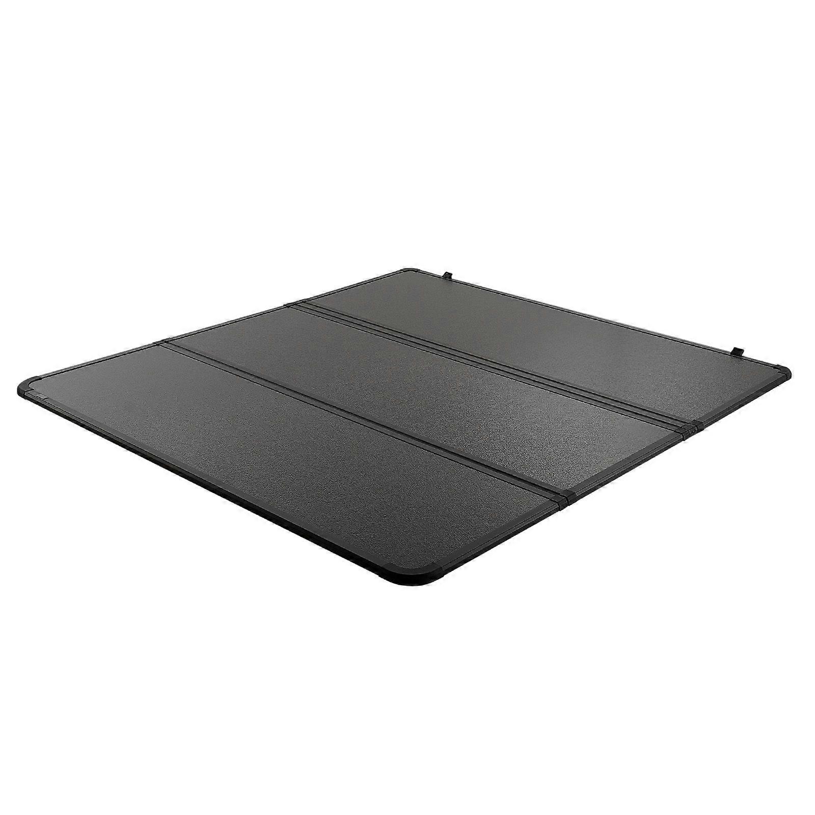 Tri-Fold Truck Bed Tonneau Cover, Συμβατό με 2014-2024 Toyota Tundra Fleetside 5.5' (67") Κοντό κρεβάτι 2023, 400 lbs Χωρητικότητα φόρτωσης, μαύρο