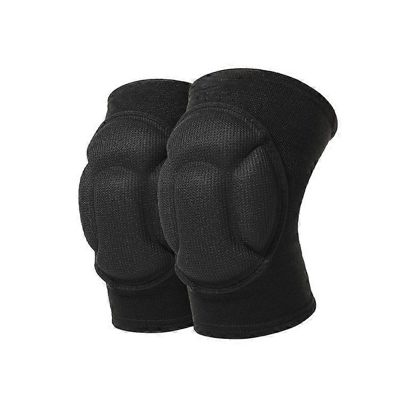 Knee Pads with Thickened SBR Padding for Pain Relief, Anti-Slip Wrestling Braces, Sports Support Sleeve for Adults and Teens