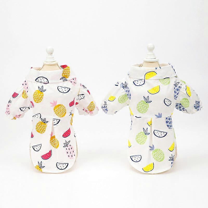 Pineapple Pattern Shirt Small Dog  Pet Costume
