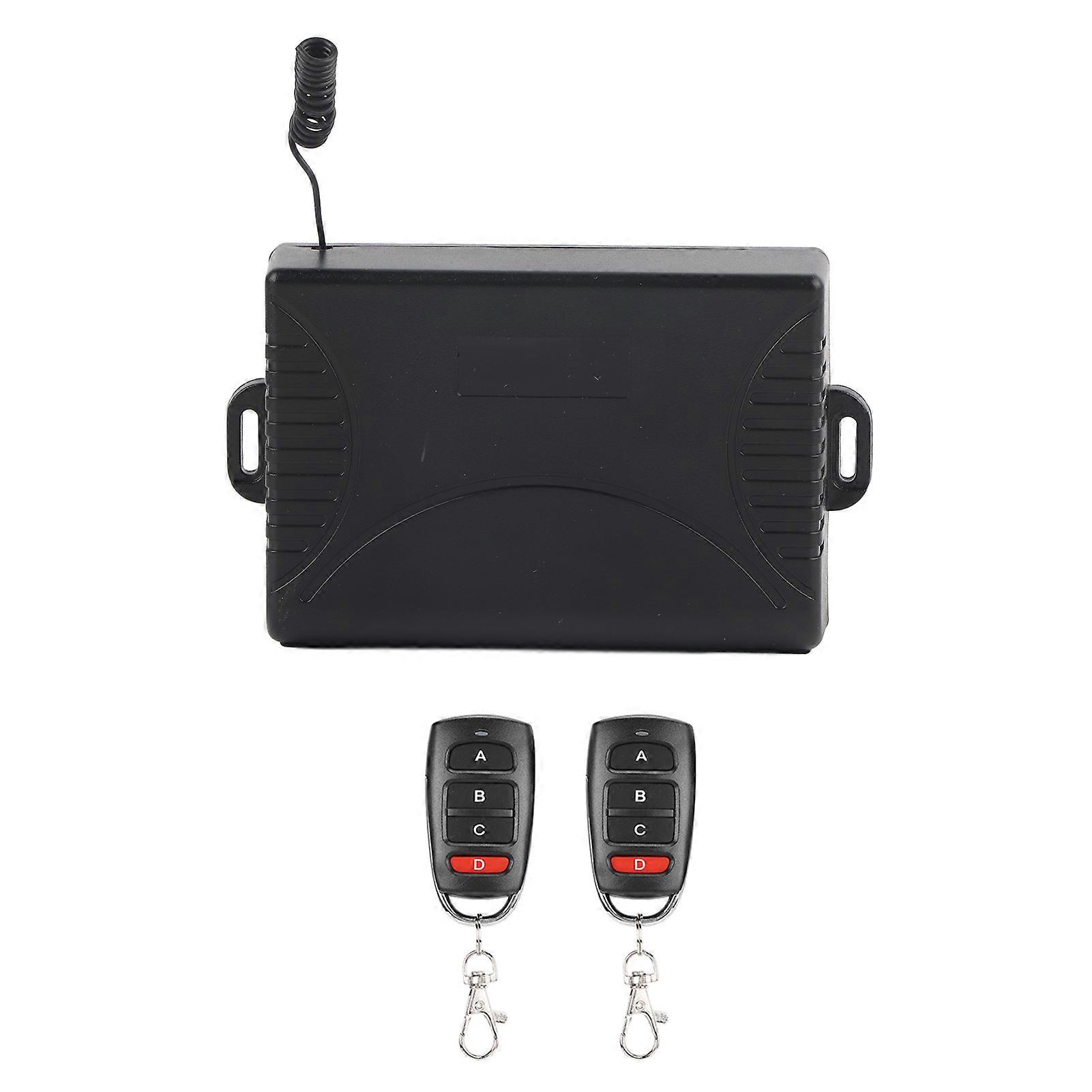 Wireless Remote Switch Receiver Set - Easy Pairing, Versatile Modes, 2 Remotes Included