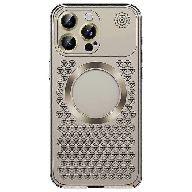 Compatible For iPhone 15 Pro Aluminium Alloy Case Compatible with MagSafe Aromatherapy Anti-fall Phone Back Shell