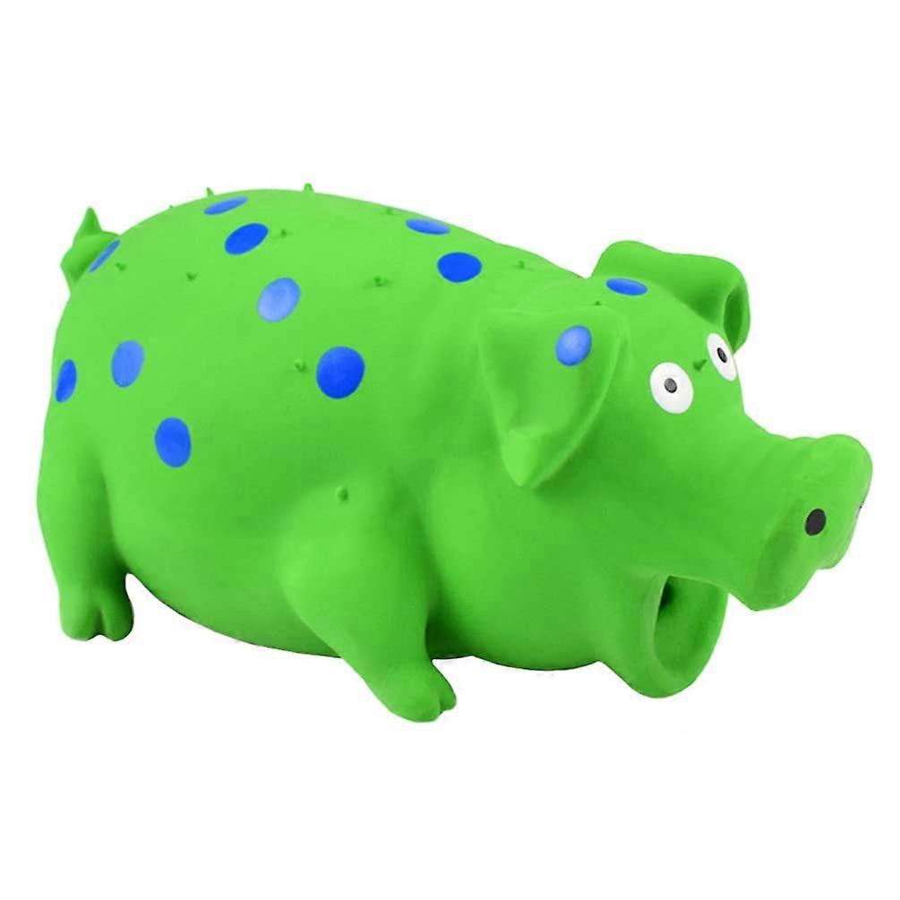 Squeak Pig Dog Toys Latex Chew Toy for Interactive Play, Molar Bite Training for Puppies and Cats, Durable and Safe