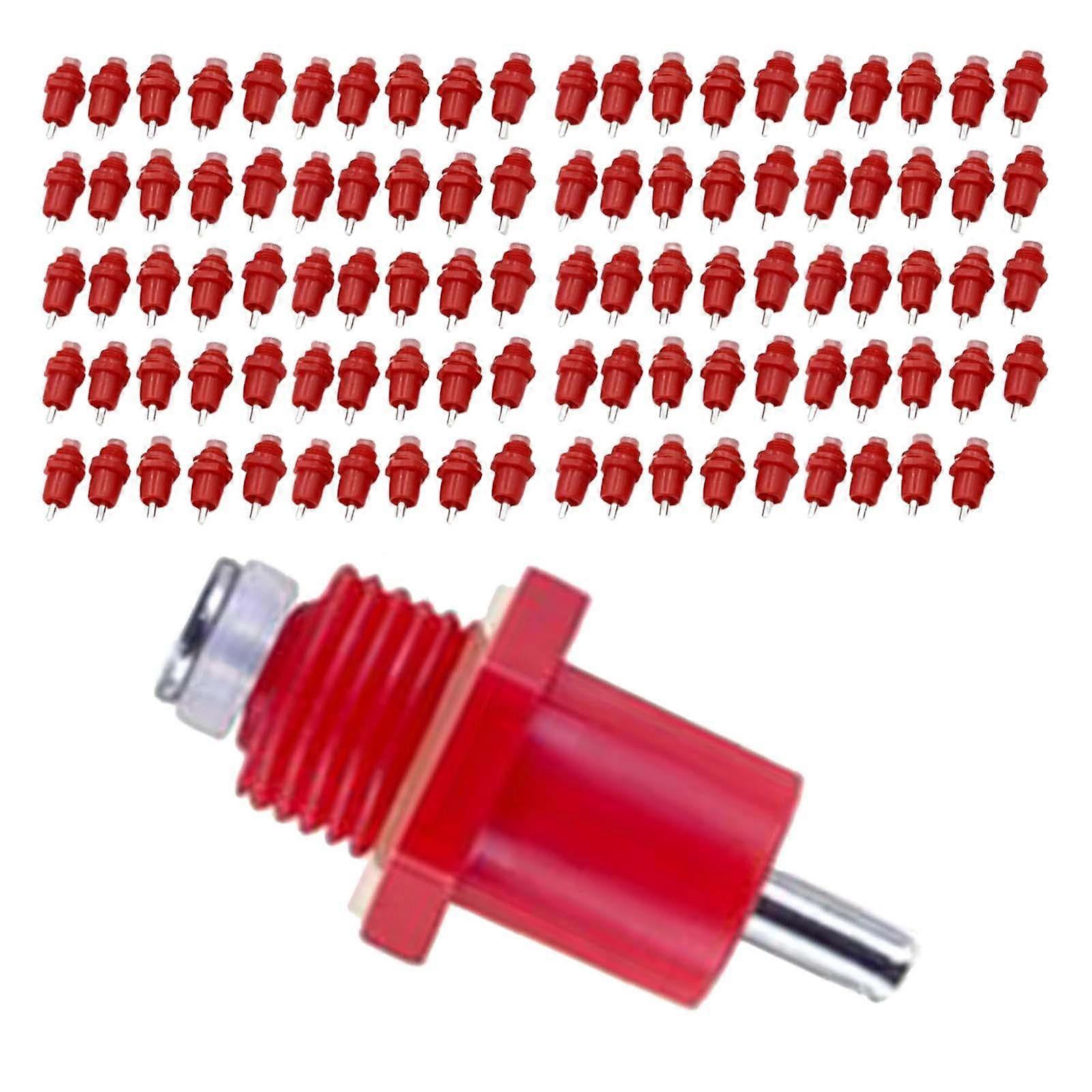 100 PCS AUTOMATIC POCKETS HANDS SUGIN CHICKEN BREAK IRRORING DISTRIBUTER Style Red Farm Farm Poultry Poultry System Irrigation System