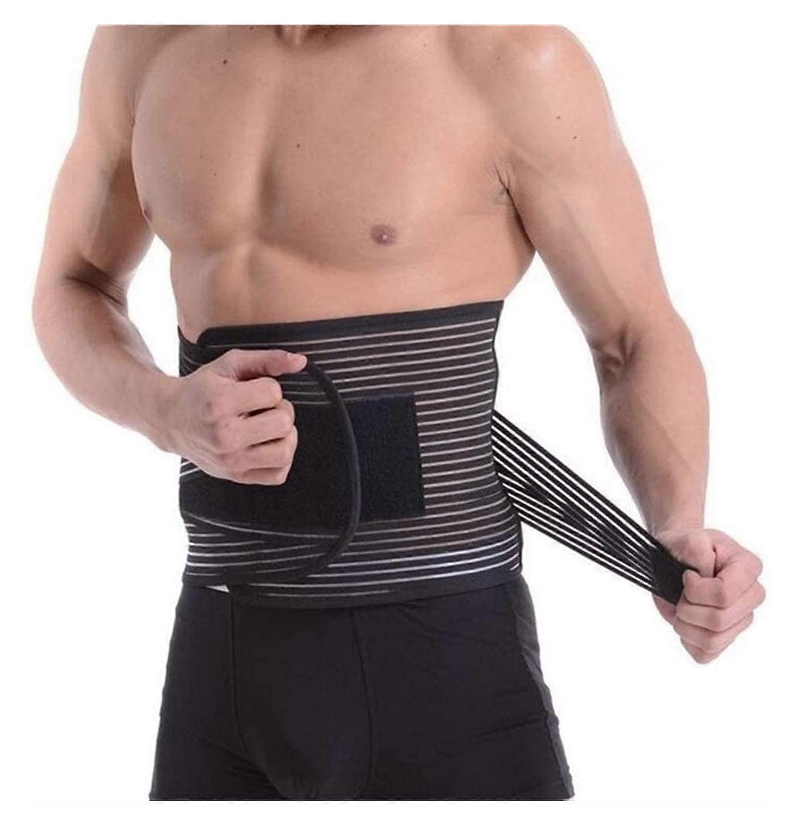 Back Brace Lumbar Support Belt Adjustable XXL High Elastic Skin Color Sports Protector for Back Pain Relief