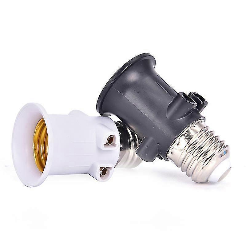 PBT Fireproof E27 Bulb Adapter Lamp Holder Base Socket Conversion with EU Plug