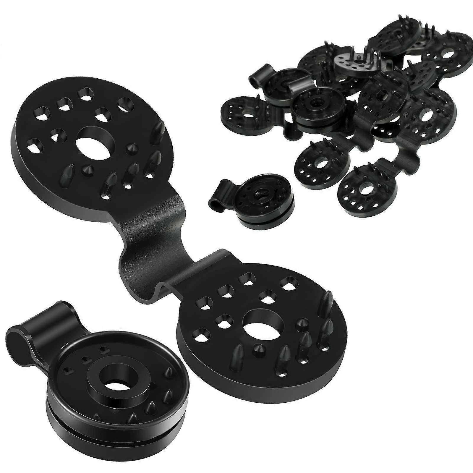 Shade Cloth Plastic Clips for Greenhouse and Garden - Black Sunshade Clips for UV Resistant Fabric and Bird Netting Accessories