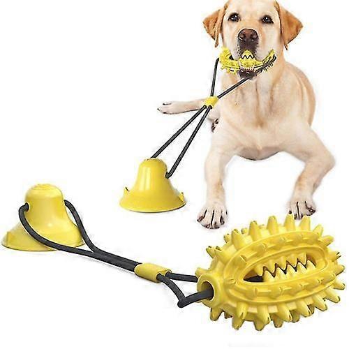 Dog Rope Ball With Suction Cup, Dog Chew Toys For Aggressive Chewers, Bite Resistant Dog Molar toy