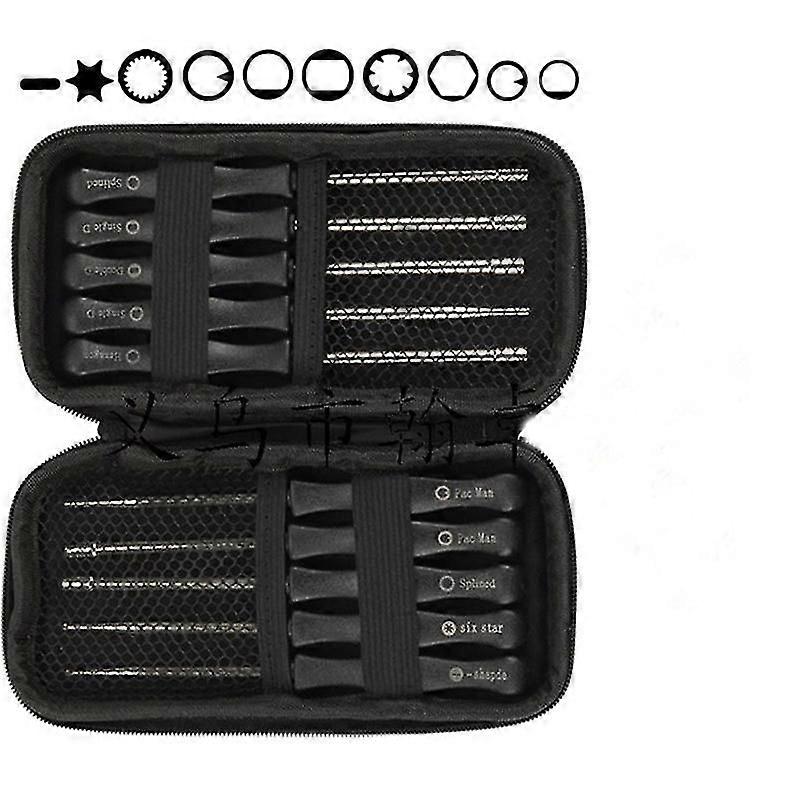 10 Piece Carburetor Adjustment Tool Kit For Common 2-cycle Carburetor Adjustment Tool Small Engine1set-black