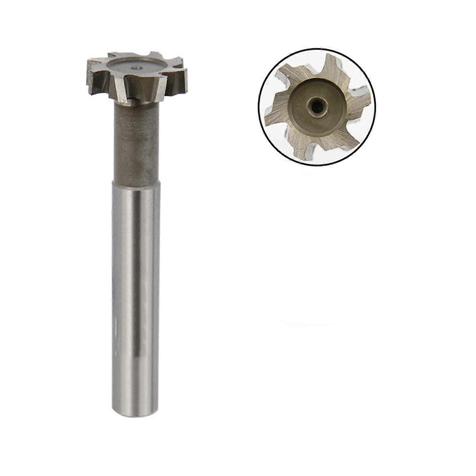 1pcs T Slot Cutter End Mill, 10 12 16 20 30 32mm Slot Router Bit HSS End Mill