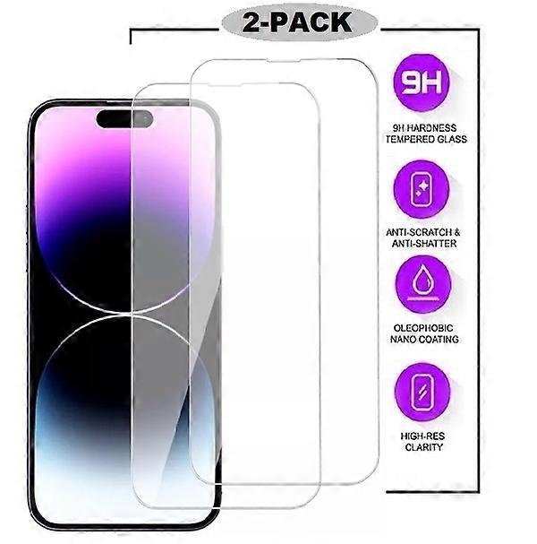 Lot de 2 - iPhone 16e - Protection d’écran en verre trempé 2.5D de qualité supérieure