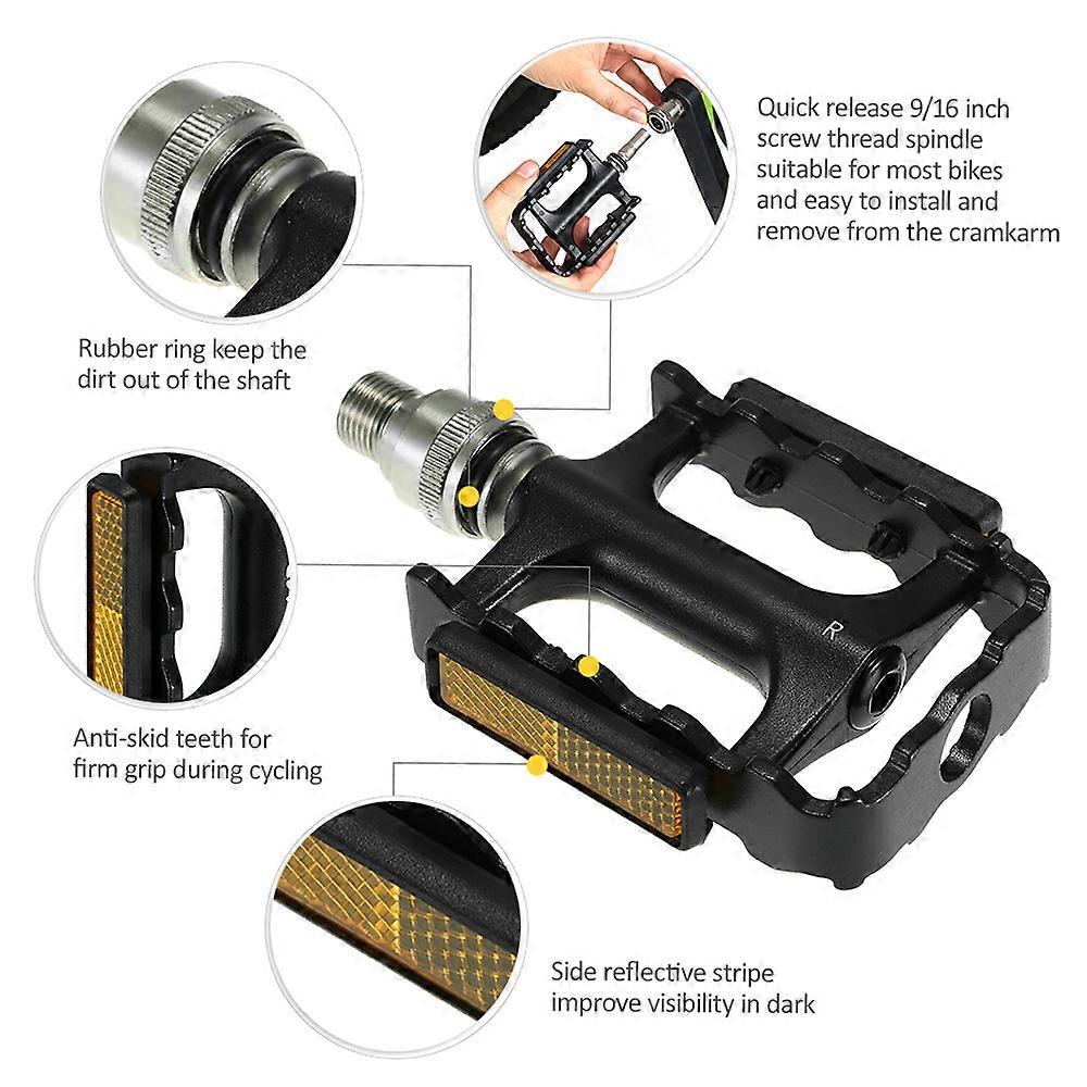 Pédales à dégagement rapide pour vélo VTT, vélo, plate-forme avec adaptateur d'extension de pédale