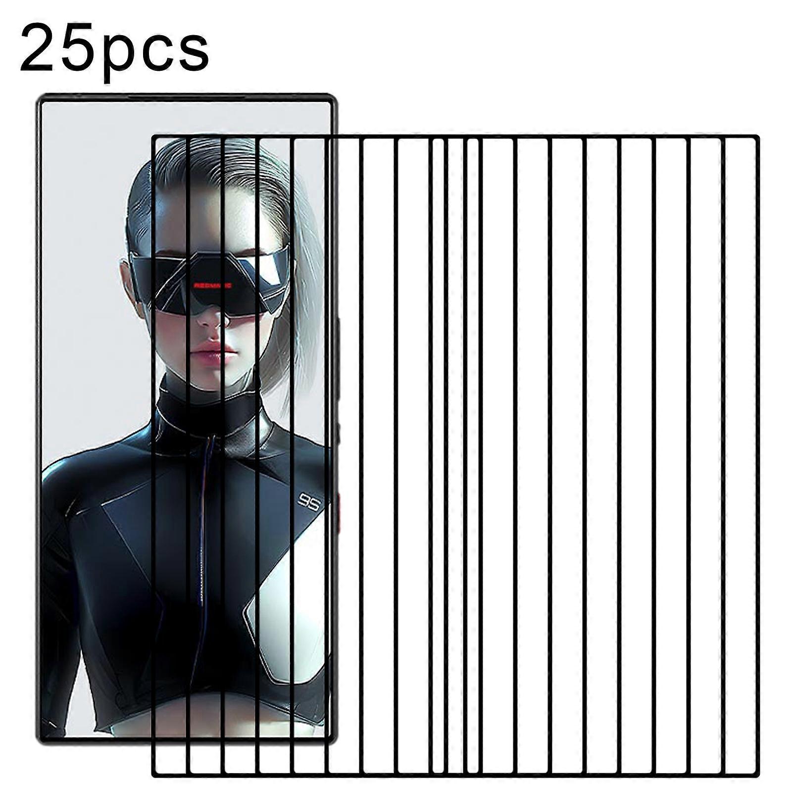 25pcsエッジ接着剤9H HD 3D湾曲エッジ強化ガラスフィルムZTEヌビアレッドマジック9S Pro +