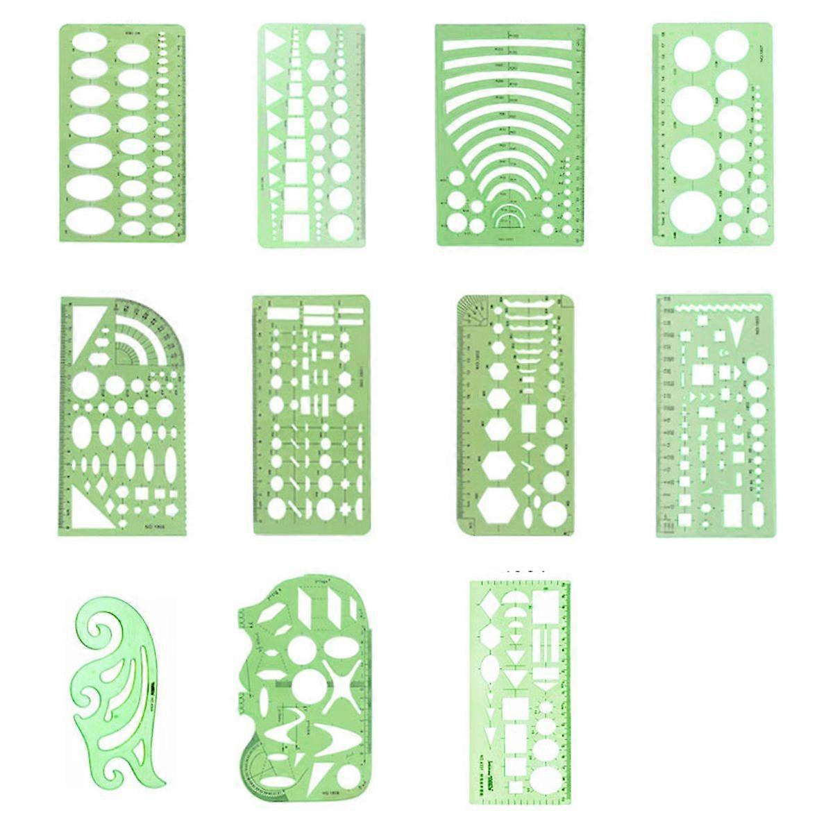 Geometric drawing template Template Drawing ruler Multifunctional measuring ruler Learn school office supplies