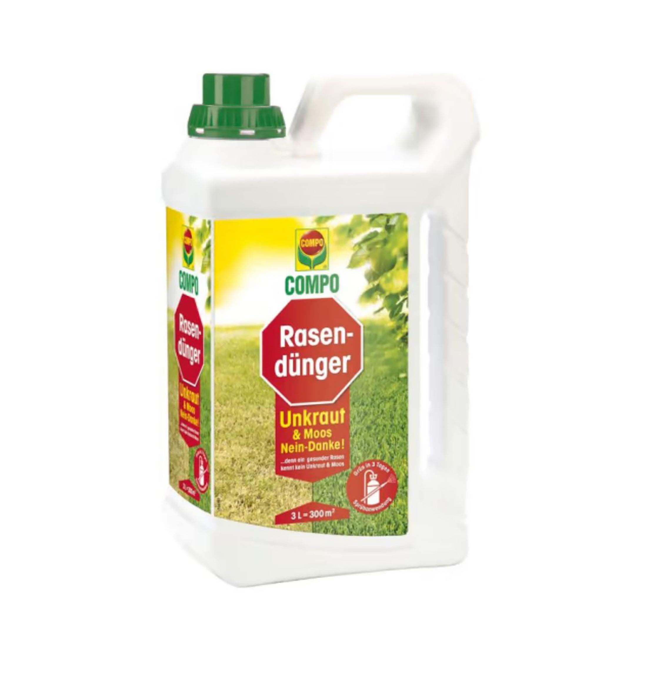 COMPO Lawn Fertilizer Weeds & Moss - No thanks! - 3 liters