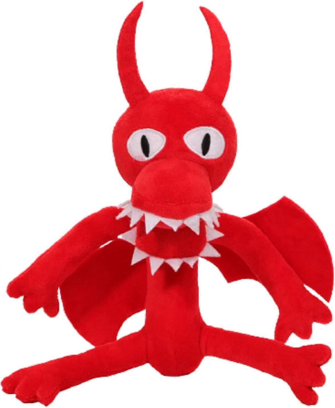 11.8 بوصة أصدقاء قوس قزح أفخم اللعب: الوحش لينة لطيف محشوة القطيفة دمية، مغامرة رعب لعبة أفخم (الديناصور الأحمر الوحش)