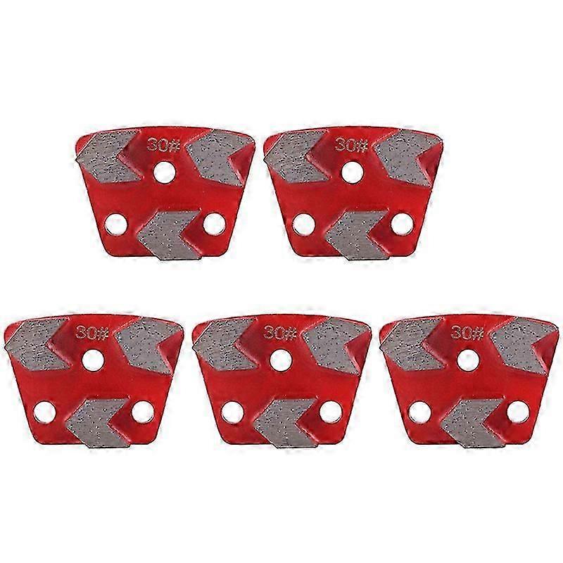 5PCS Diamond Floor Grinding Pad Disc 30 Grit Metal Bond Scraper
