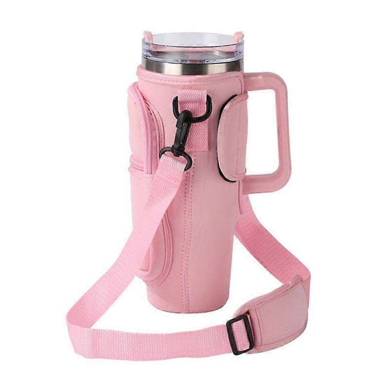 Bag Anti Slip Portable Double Layers Water Bottle Holder with Handle Fit for Stanley 40 Oz Insulated Tumblers