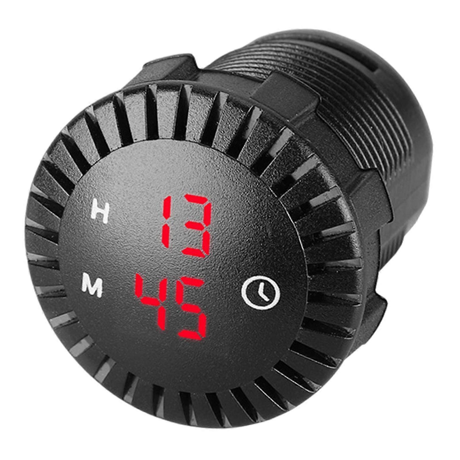 12V/24V Touch Digital Clock 24 Hours Replacement Durable Fit Red light