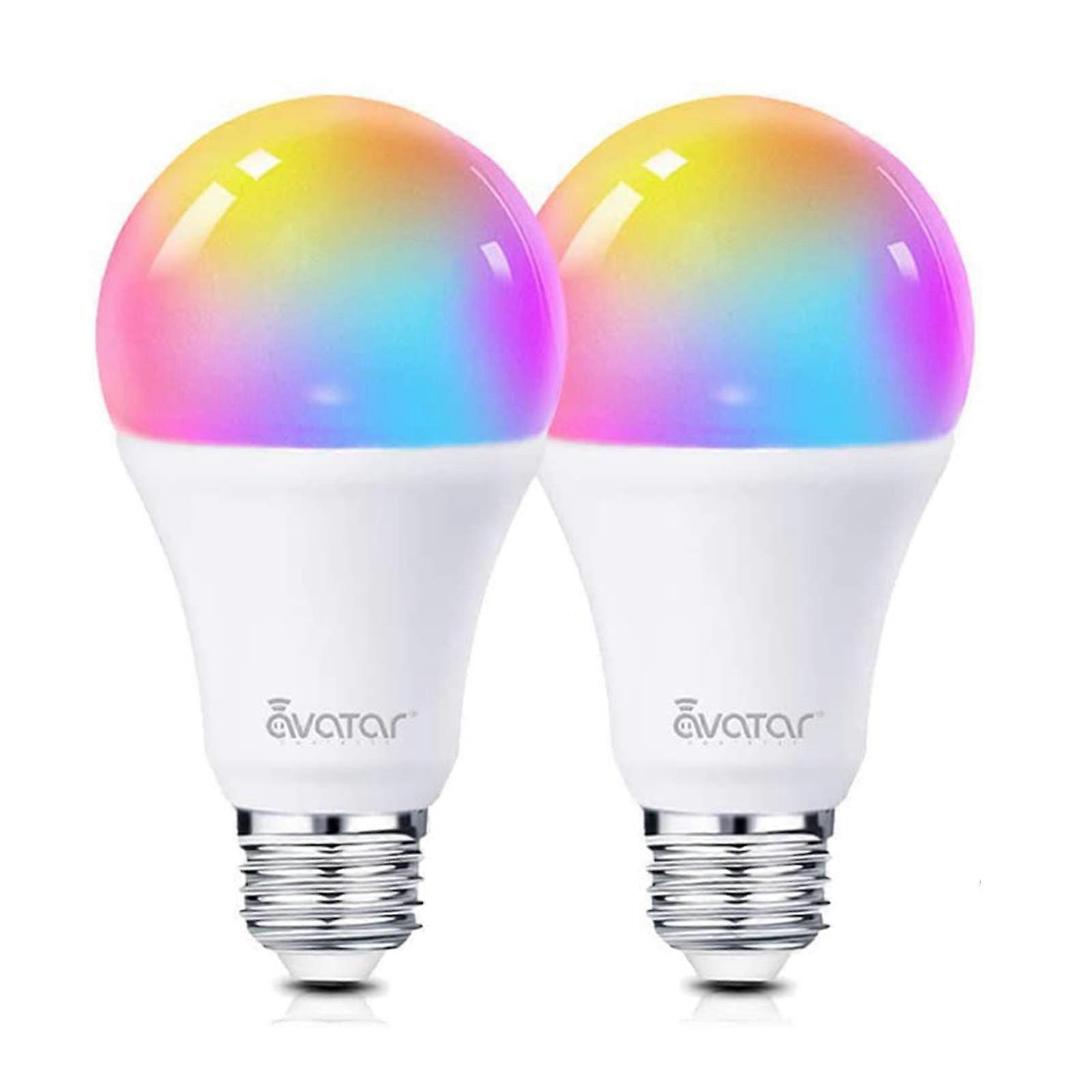 Smart LED Light Bulb, Alexa Light Bulbs WiFi Dimmable 2 Pack Compatible with Google Home/Smart Life APP