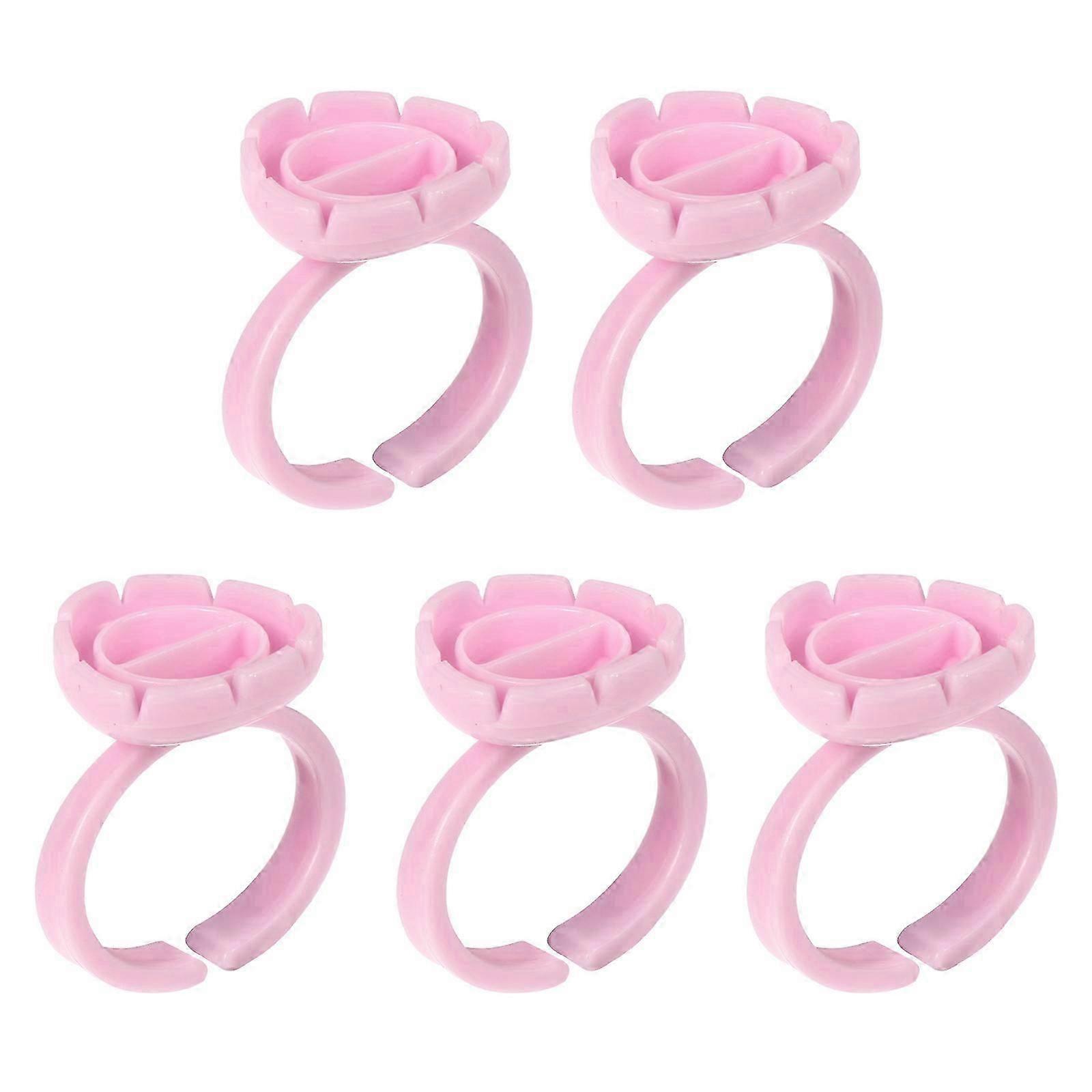 100pcs Lash Glue Holder Ring Cups for Eyelash Extension Professional Makeup Tool