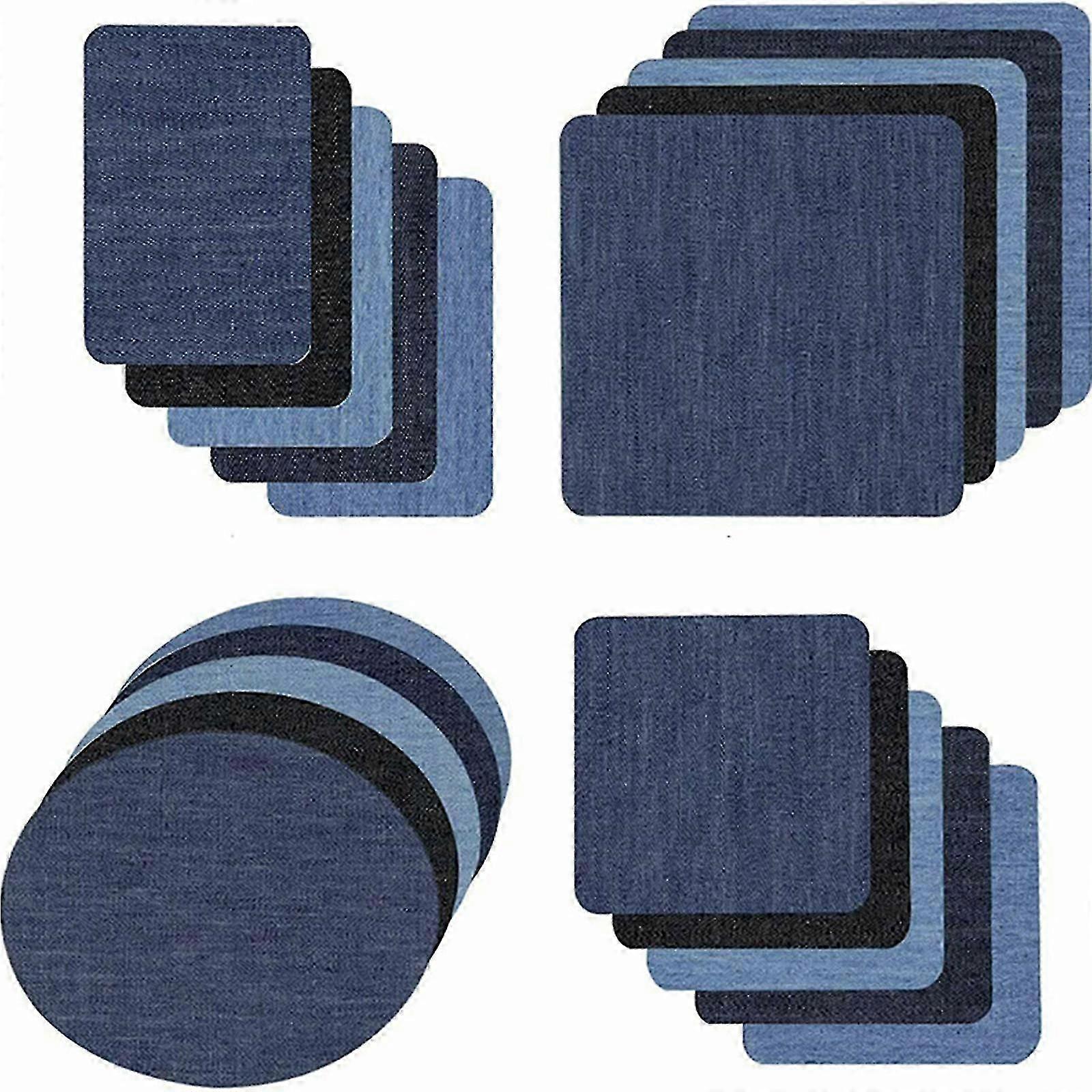 20pcs Iron-On Patches Jean Patches Denim Stof Patches