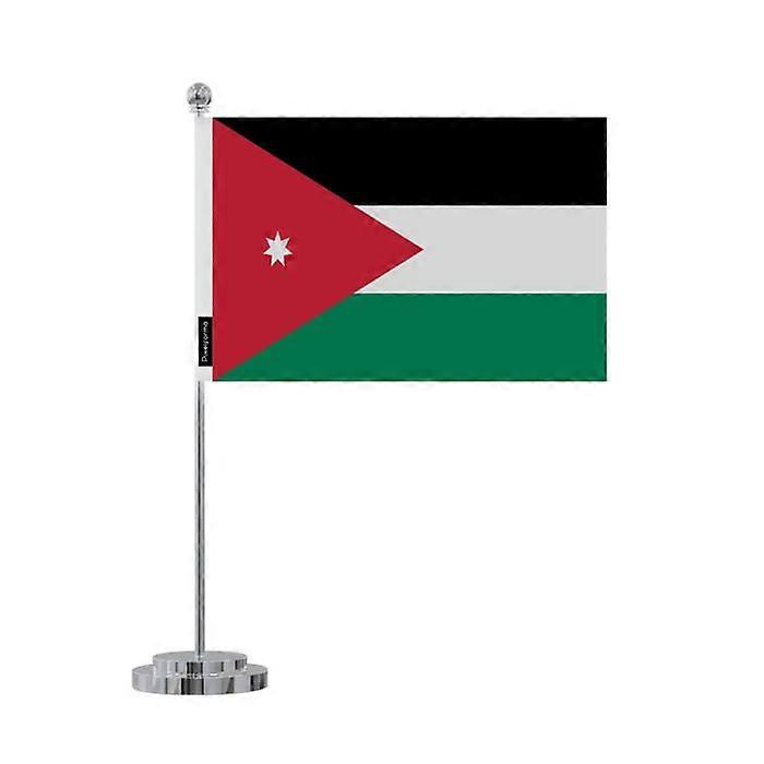 Office Flag - Multicolor - Jordan - 14 x 21 cm - Polyester - Double-sided Print
