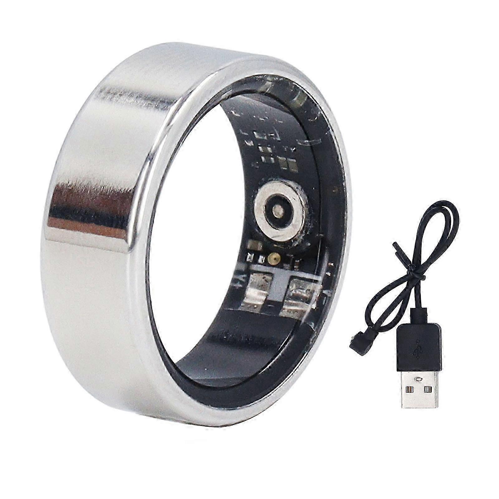 Smart Waterproof Fitness Ring with Sleep Tracking, Pedometer & Bluetooth Health Monitor Size 11