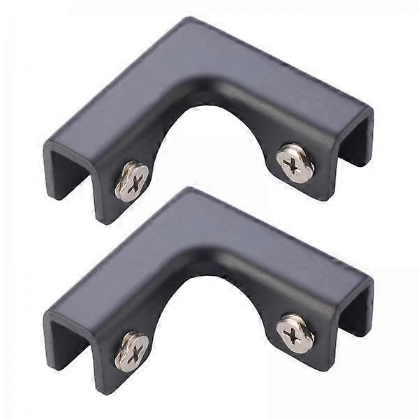 2x Premium Glass Aquarium Bracket Set for Easy Tank Assembly