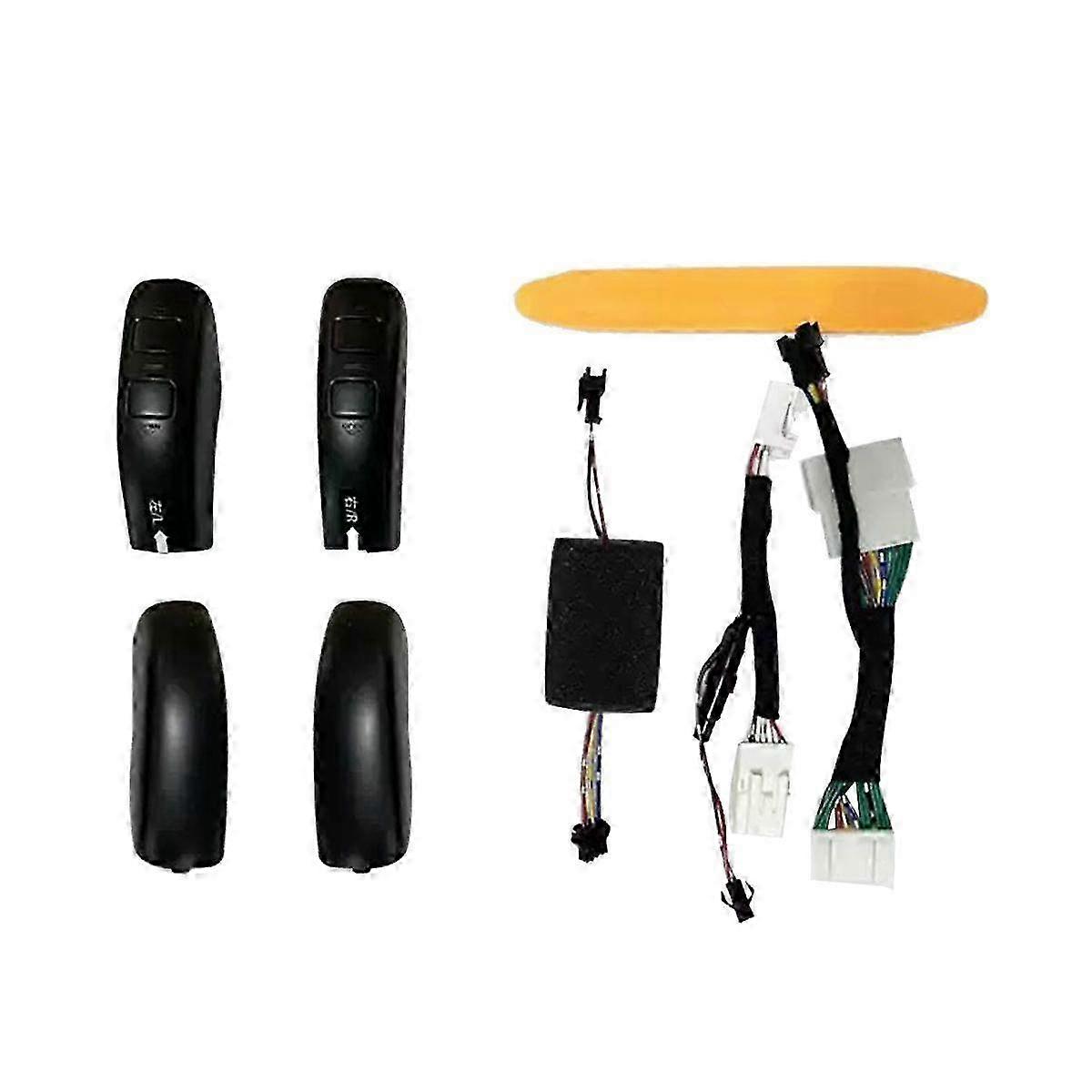 Black Auto Electric Middle Door Switch Button Trim Cover for Alphard 2015-2020 Car Armrest 1 Button