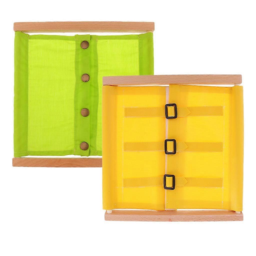 Montessori Wooden Buttoning Early Development Tools