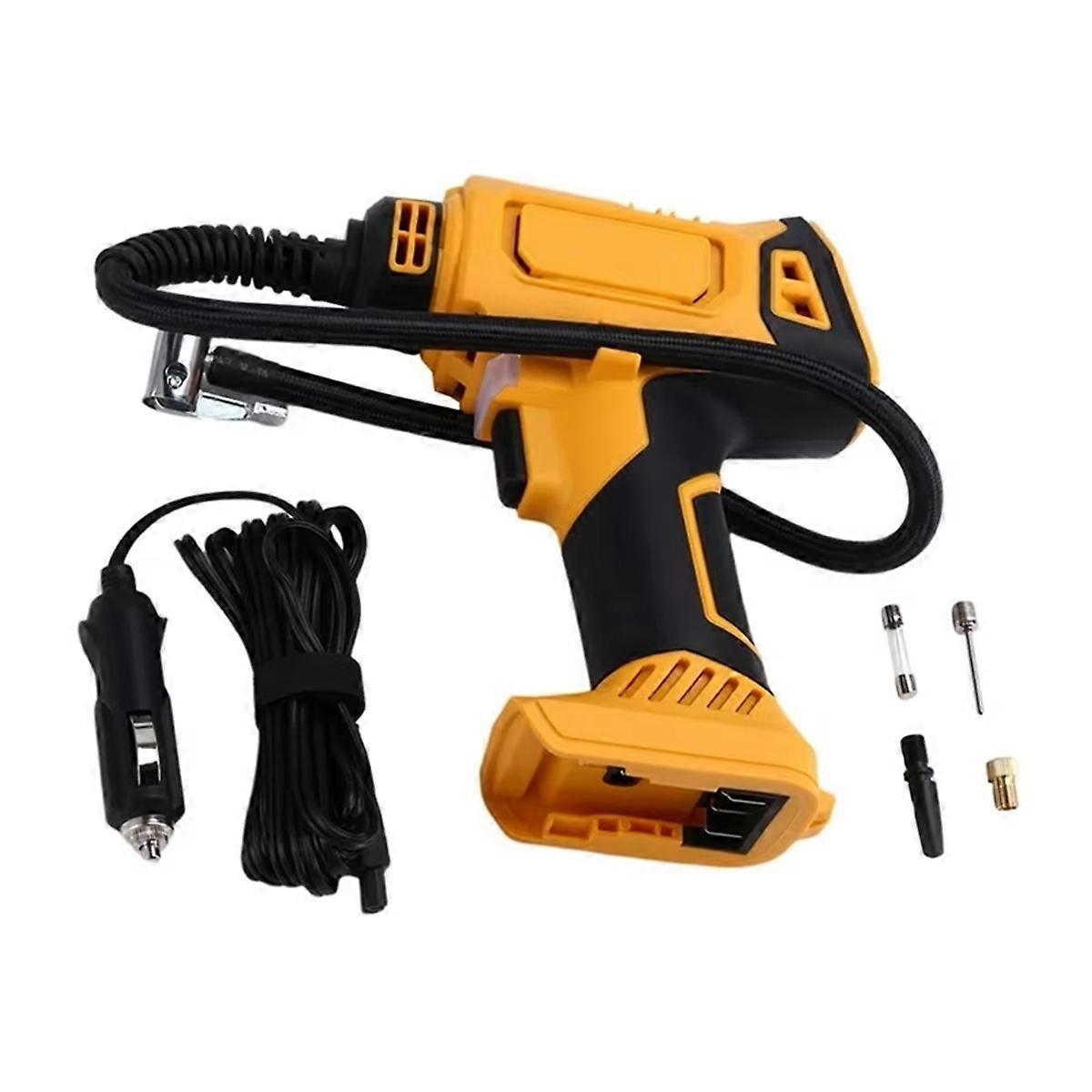 Adatto per compressore d'aria a batteria Gonfiatore automatico per pneumatici Pompa elettrica a batteria con pressione digitale