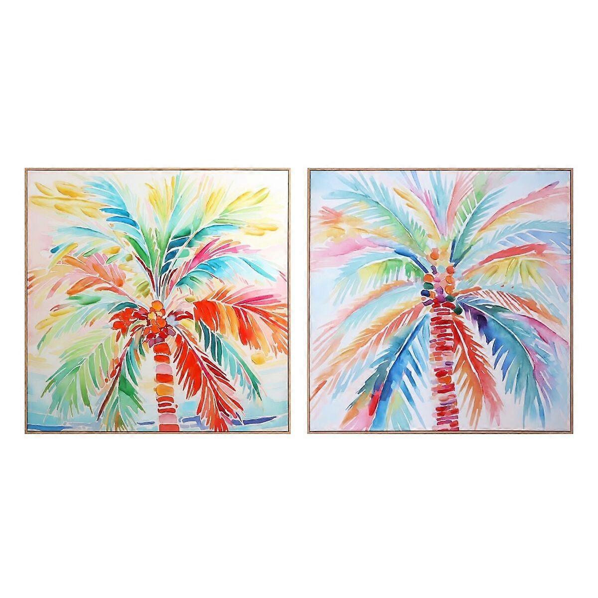 Canvas Home ESPRIT polystyrene Canvas 80 x 3.5 x 80 cm